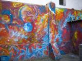 Астро-графити на заборе во дворе Планетария 2007-1016гг
