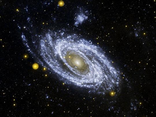 Галактика M81 в ультрафиолете Галактика M81 в ультрафиолете