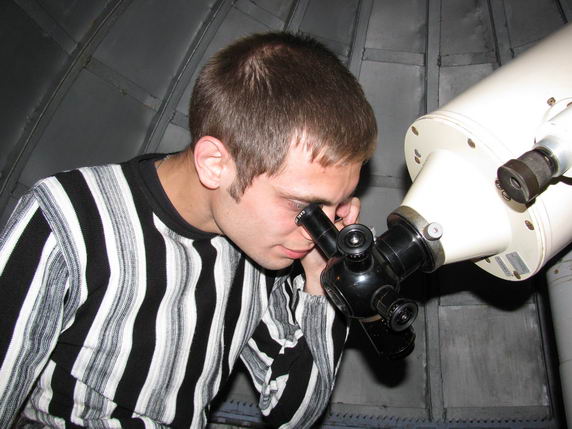 Вечерние наблюдения в телескоп планетария