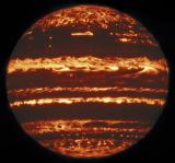 Планета Юпітер в інфрачервоному світлі